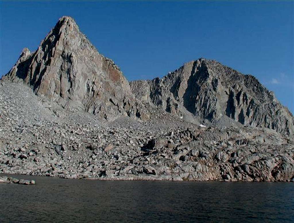 Isosceles Peak on the left...