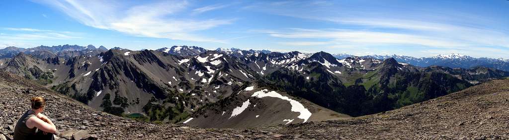 Moose Peak Summit Panorama