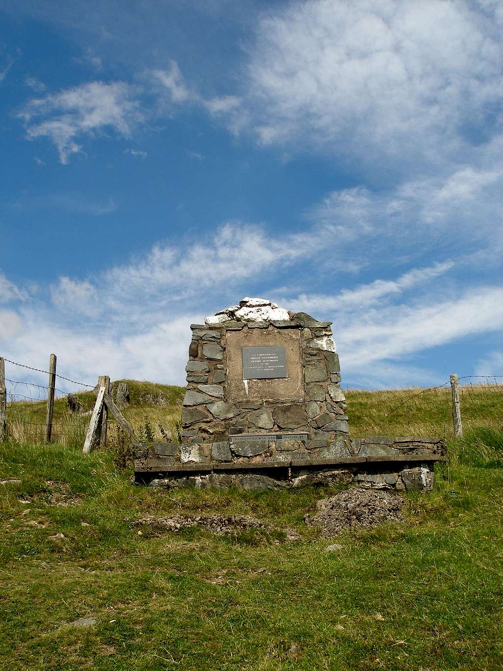 The monument commemorating the Battle of Mynydd Hyddgen