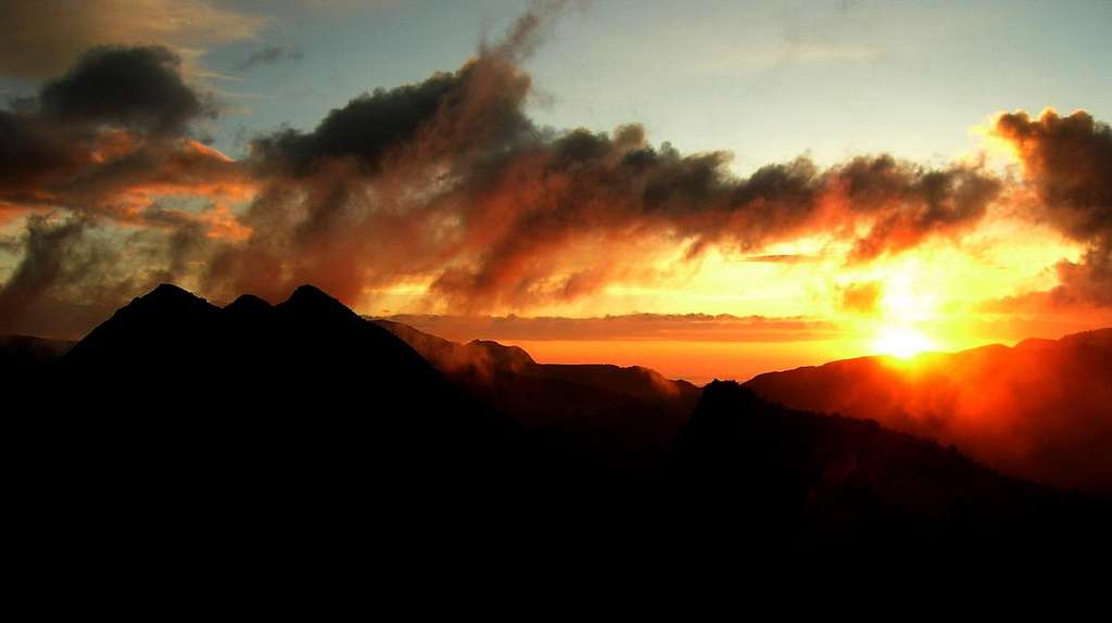 Sunset  over Quilotoa