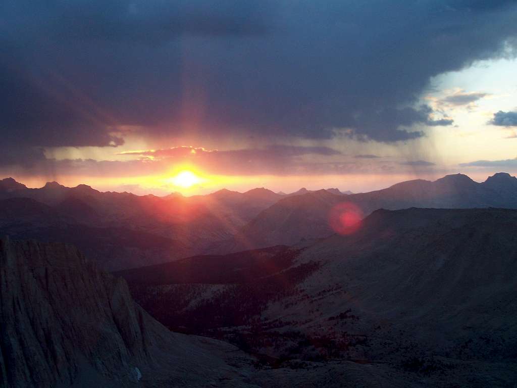 Sunset at 13,450ft