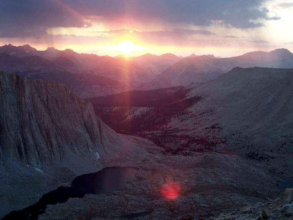 Sunset at 13,450ft