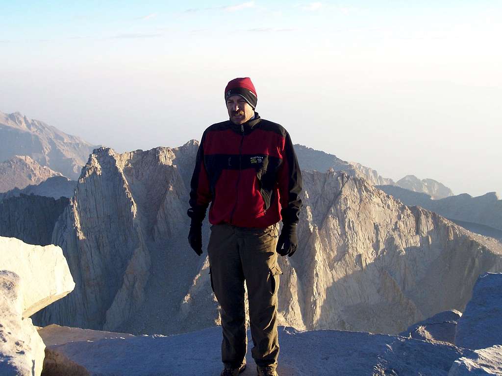 Me at the top, just after sunrise