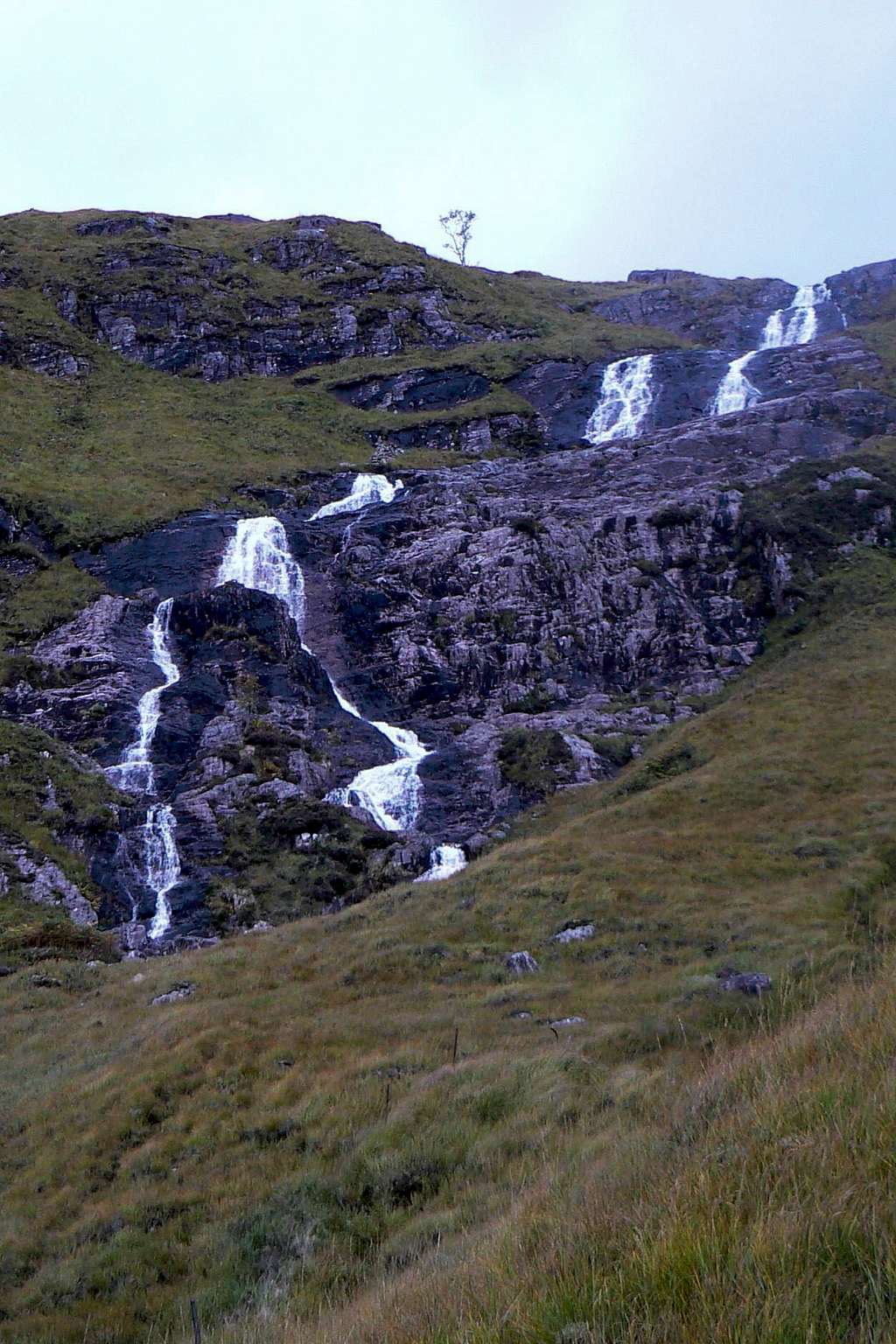 Stob Ghabhar's triple sectioned waterfall