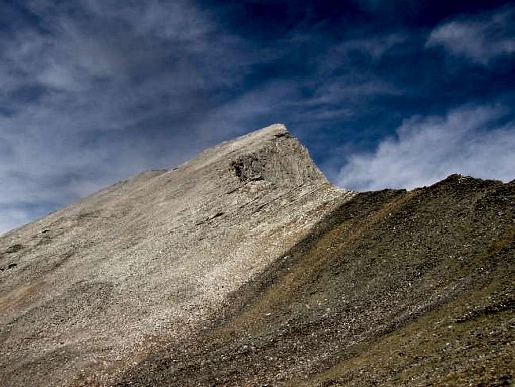 View of the summit and the...