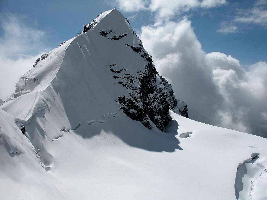 Pequeno Allpamayo ridge at 5300 m, 09/08/2007