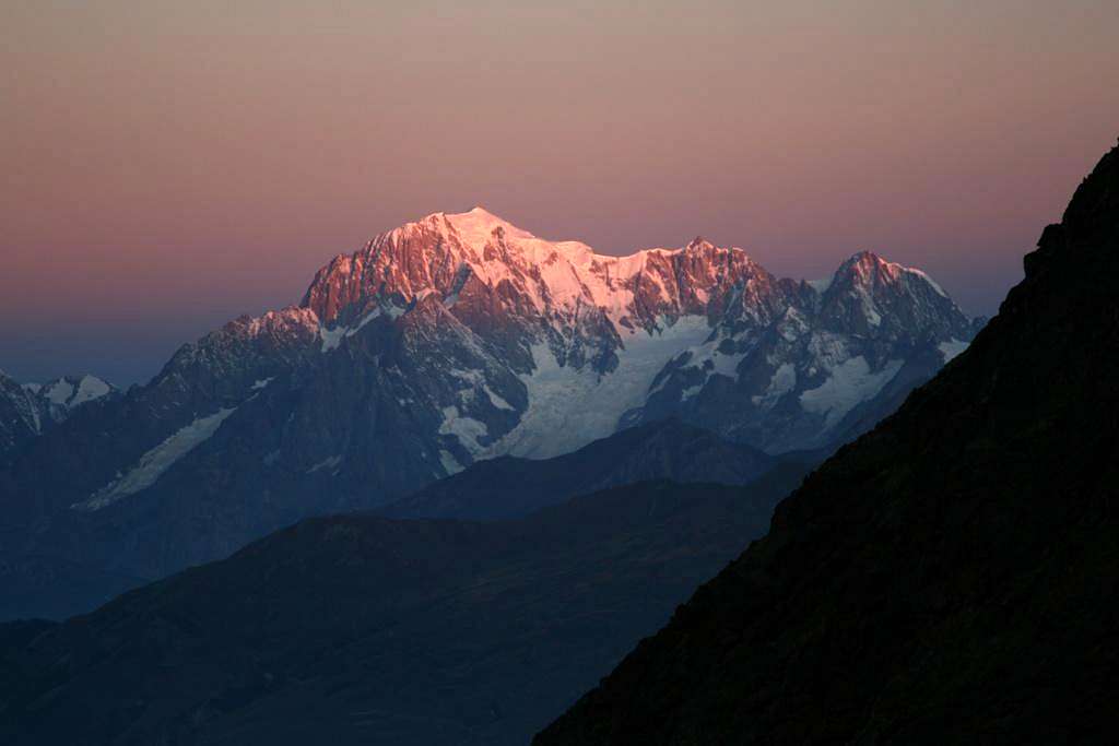 Dawn on Mont Blanc