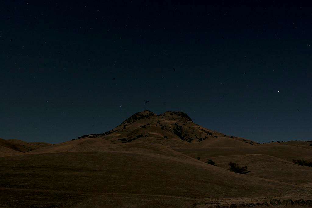South Butte under a(n almost) full moon