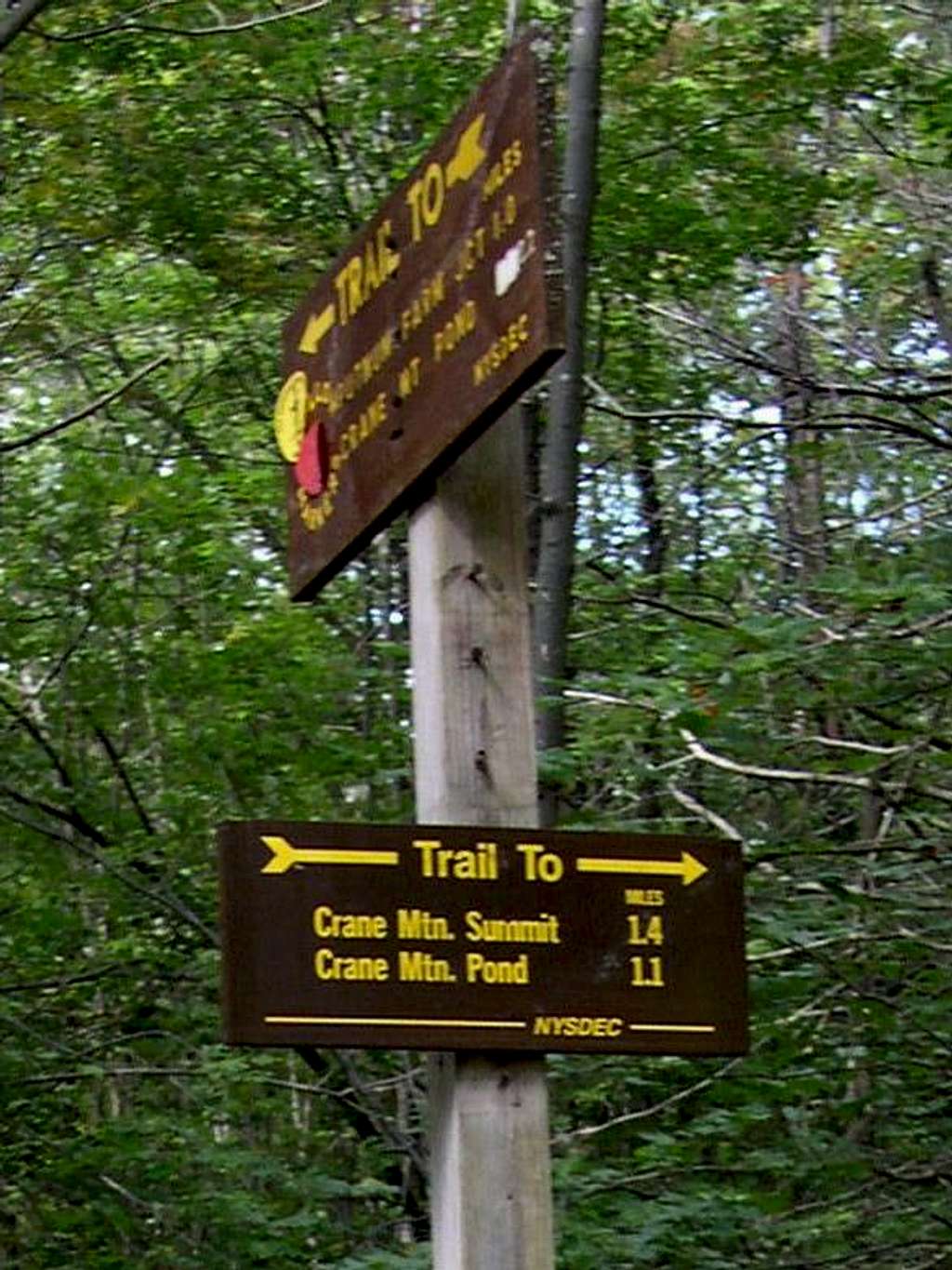 Trail Marker :: Crane Mt. , NY