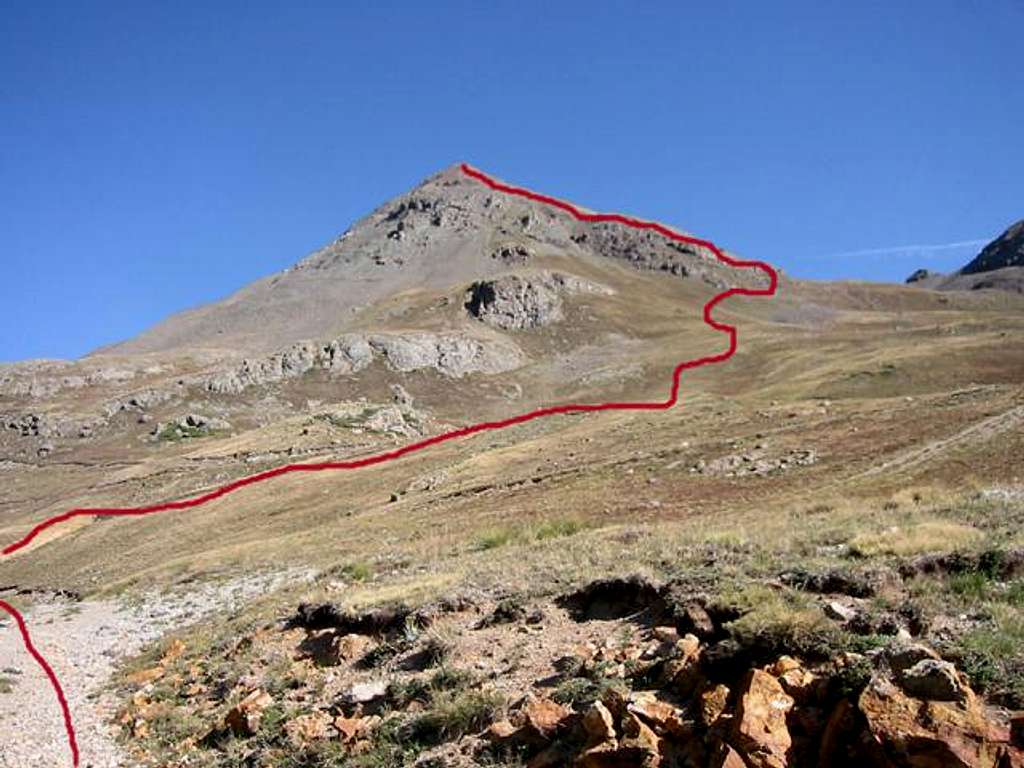 The south ridge of 