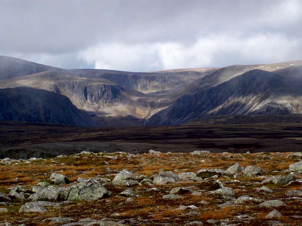 Coire's to the east of Ben Macdhui
