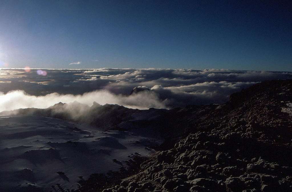 Gilman's Point From Uhuru Peak