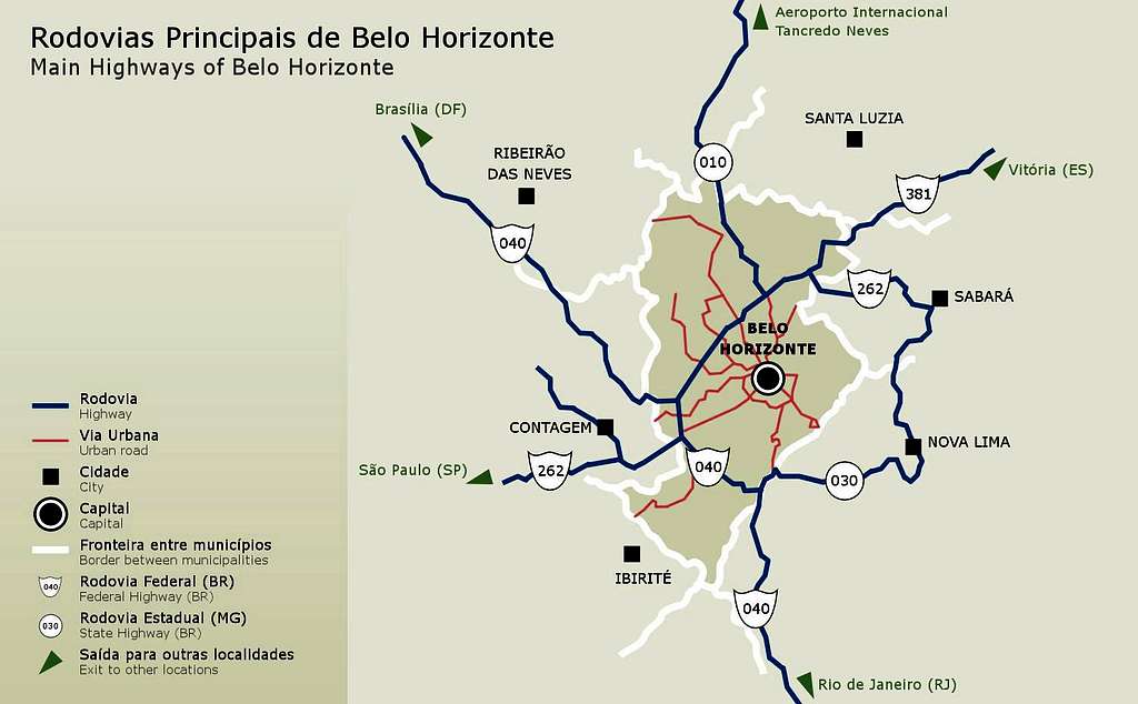 Map of Belo Horizonte