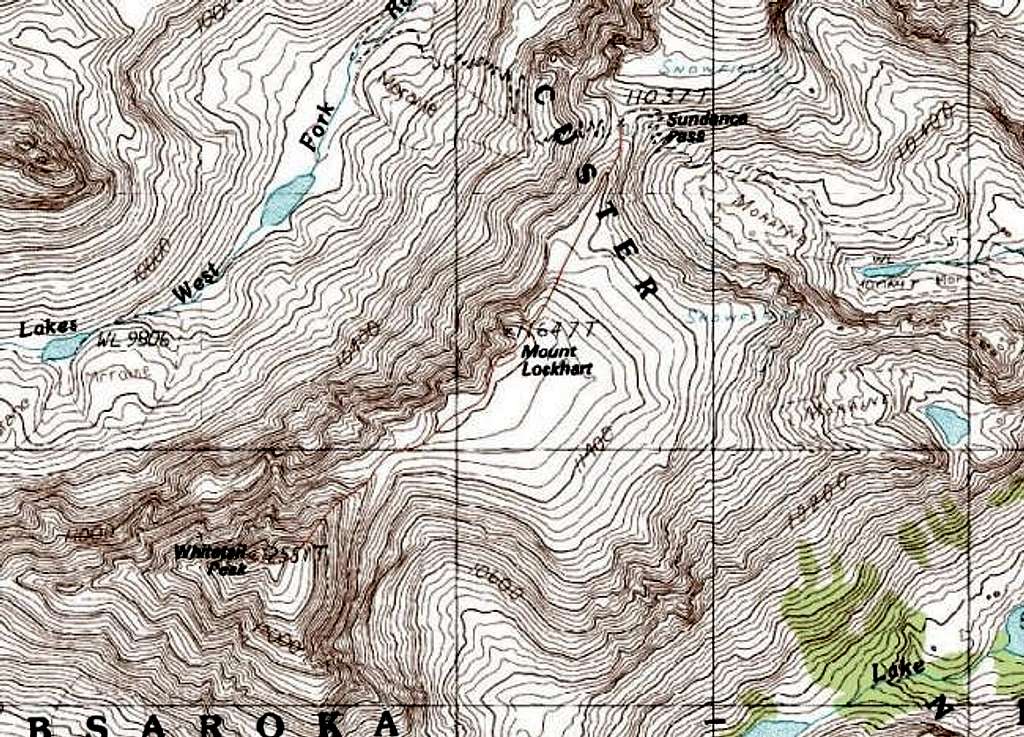 Topographic Map of Whitetail...