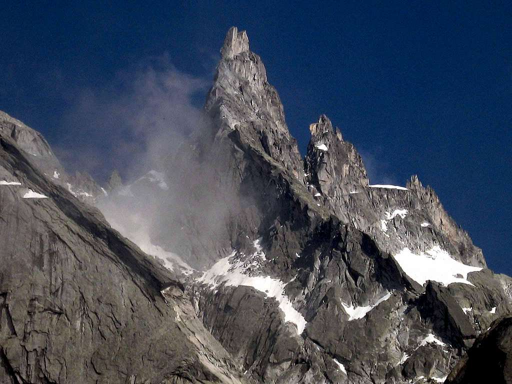 Ago di Sciora seen from the hut.