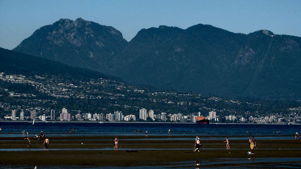 Crown (left/tallest) and Grouse from Spanish Banks