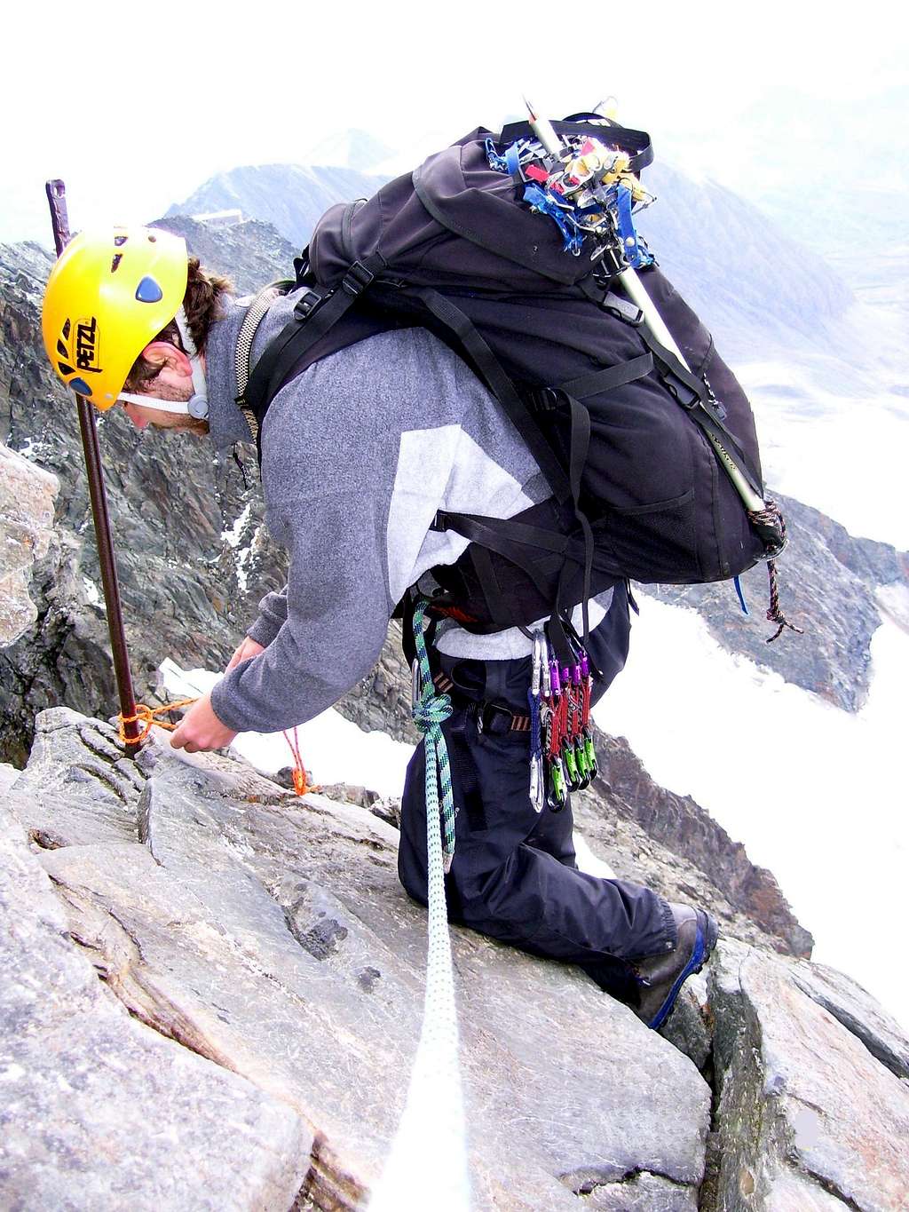 Climber on Stuedlgrat