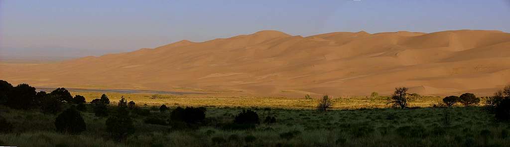 Panoramic View of  Great Sand Dunes.