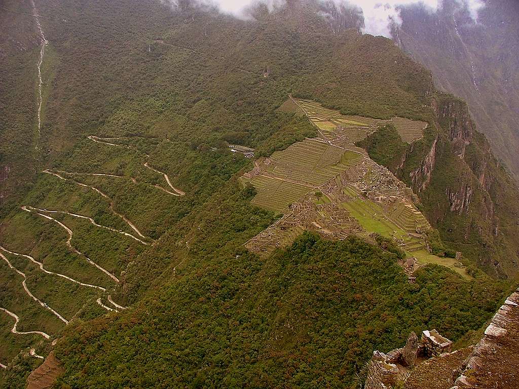 Archaeological site from Huayna Picchu.