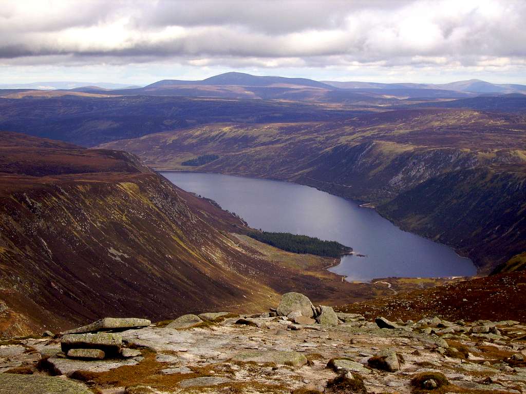 Mount Keen and Glen Muick from Broad Cairn