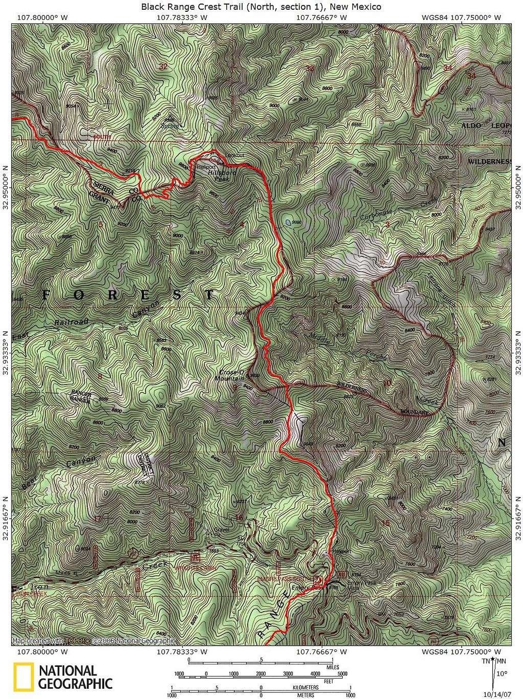 Black Range Crest Trail (North, section 1)