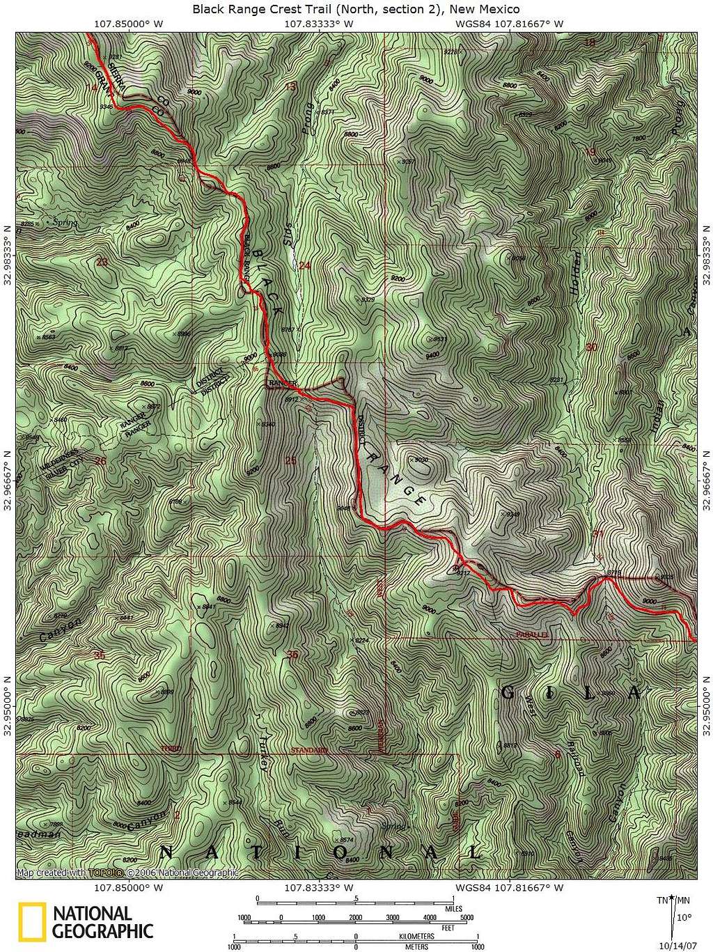 Black Range Crest Trail (North, section 2)