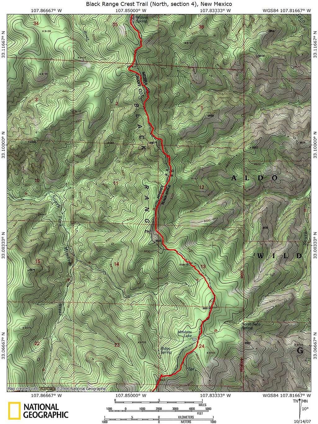 Black Range Crest Trail (North, section 4)