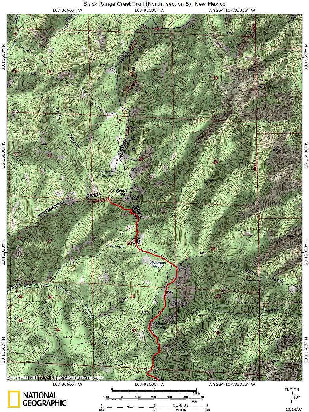 Black Range Crest Trail (North, section 5)