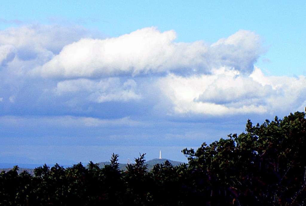 High Point Monument from Sunrise Mountain Summit