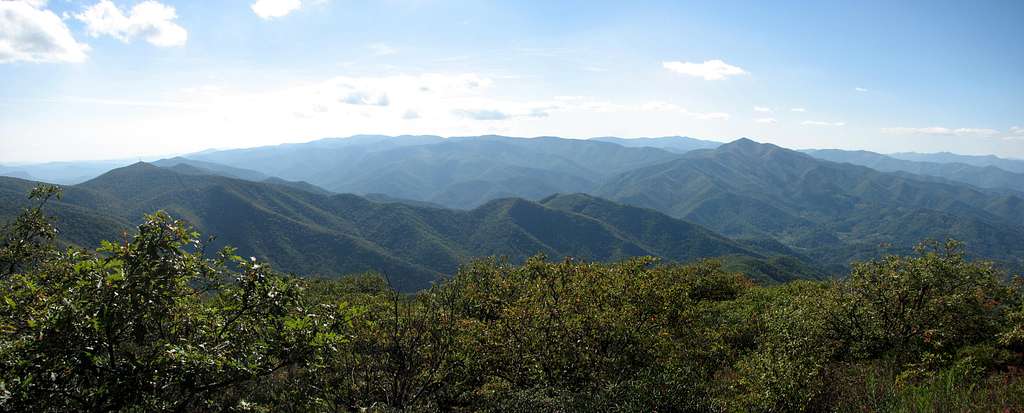 Pisgah summit panorama.