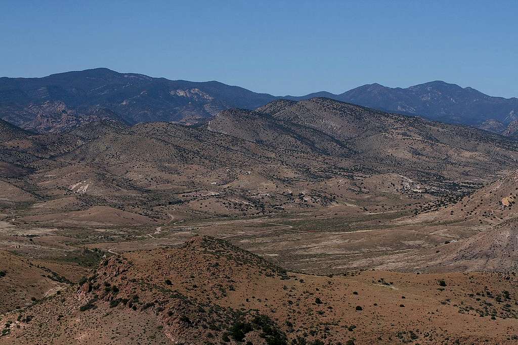 Black Range from summit of Town Mountain