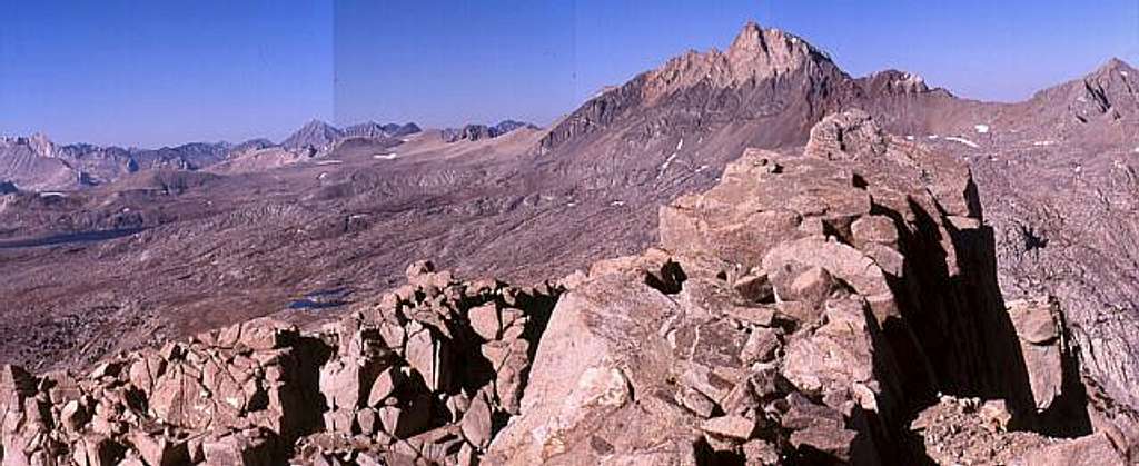 A panorama of Mount Humphreys...
