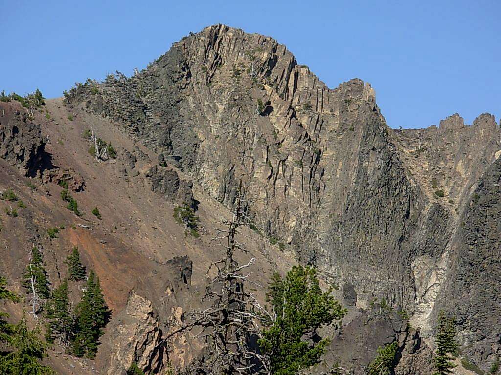Close up of Cowhorn Mt. from the PCT