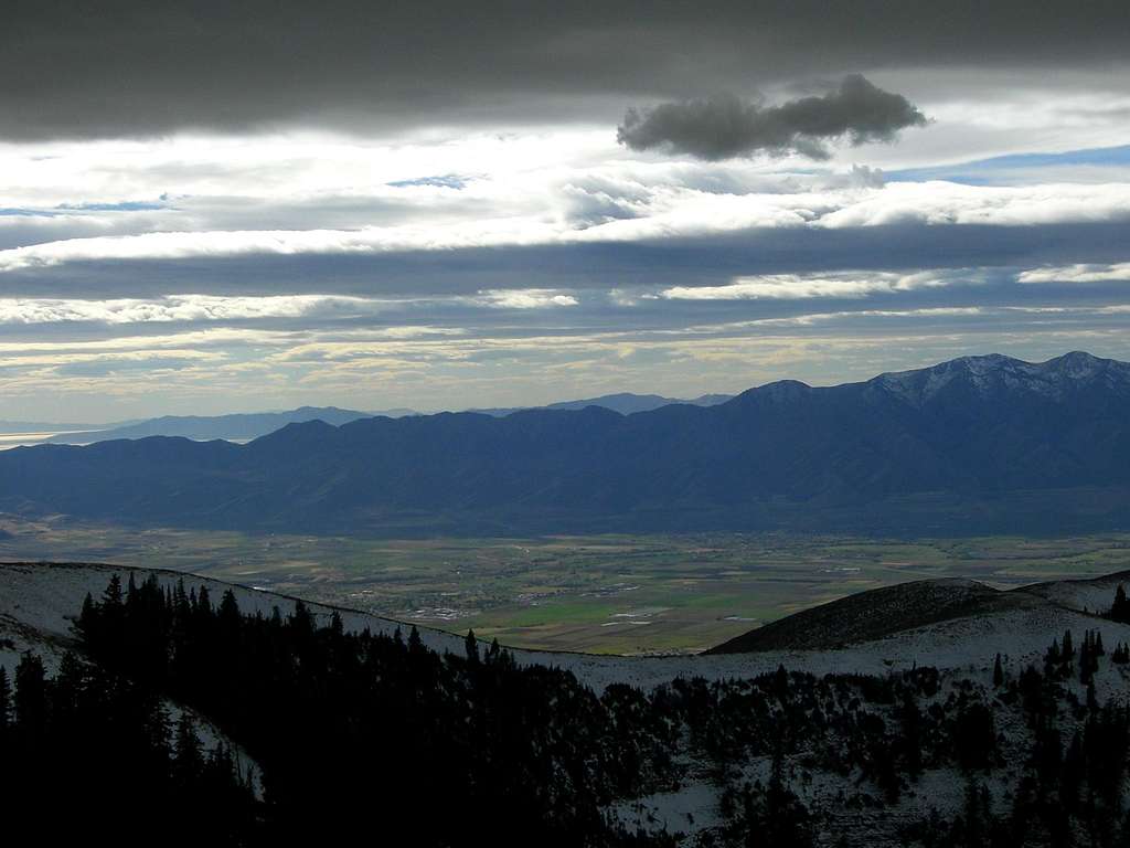 Southern Wellsvilles from Mount Logan