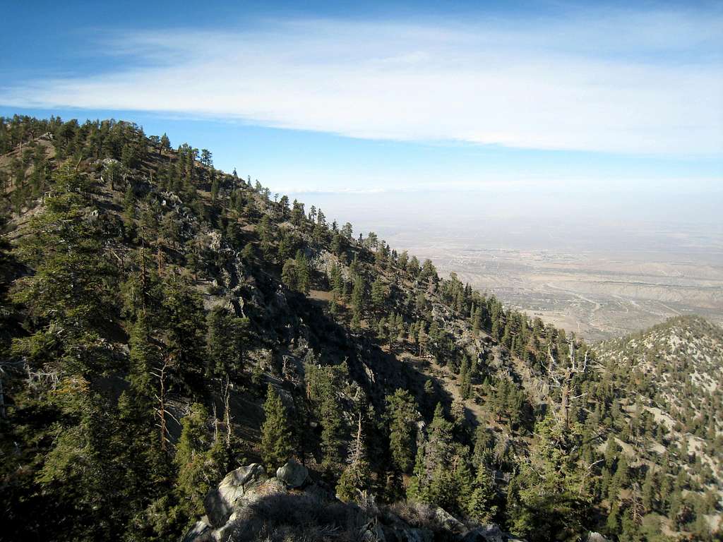 Ridge Dropping toward Desert