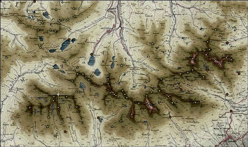 High Tatras overlay map