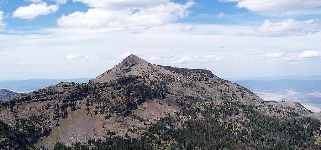 The view of strawberry mountain from indian spring butte