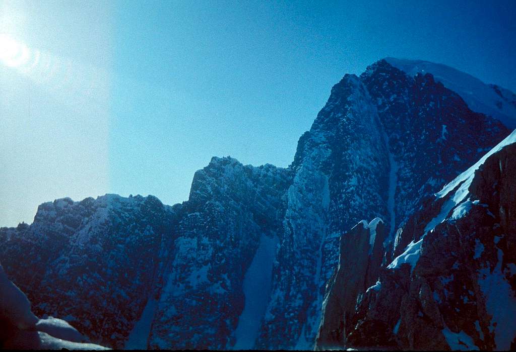 SE Face of Krasavitsa Peak, North Chuyskie Range, Altay