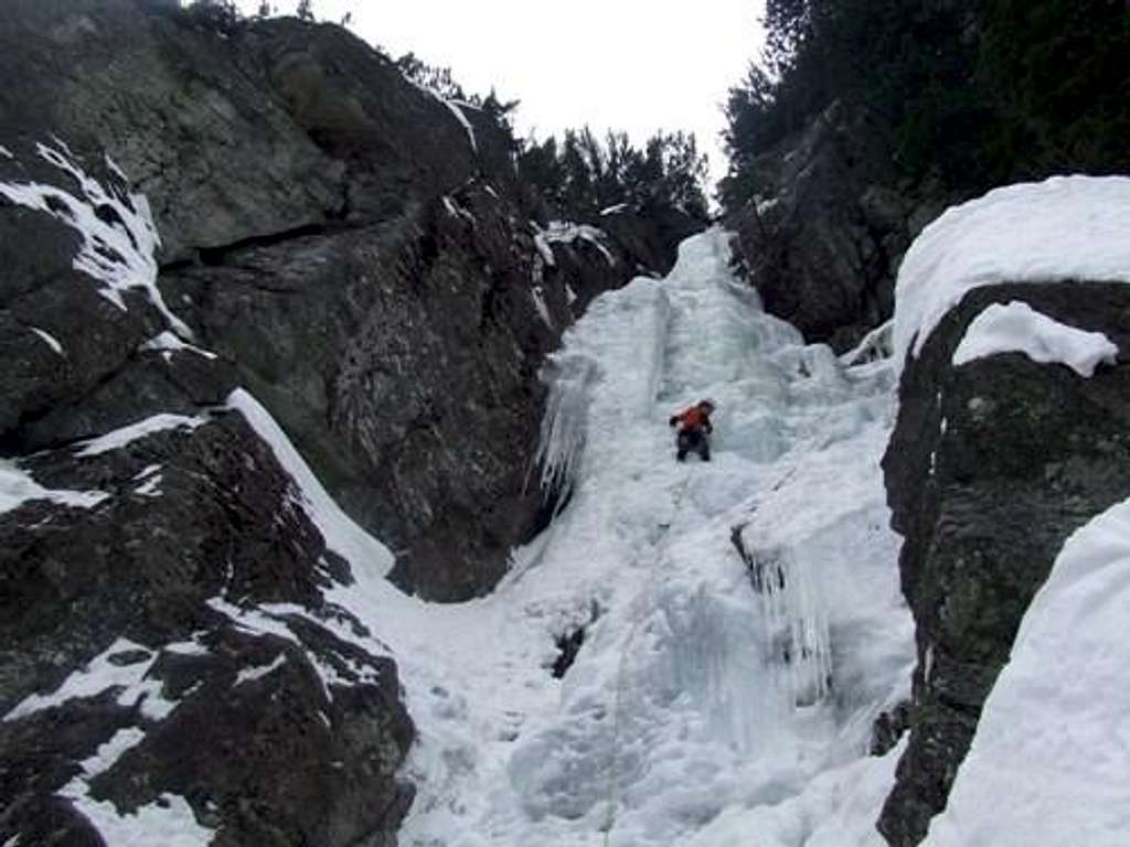 Ice climbing in High Tatry, Slovakia