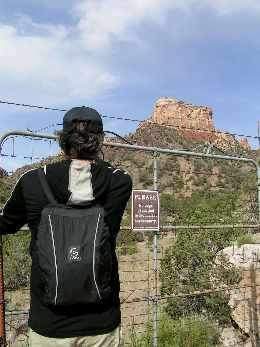 Spooky Gates to Columbus Canyon