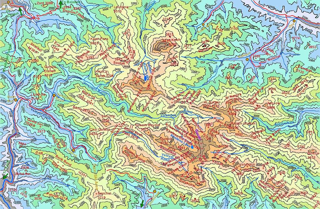 Detailed Map of Kholeno Massif