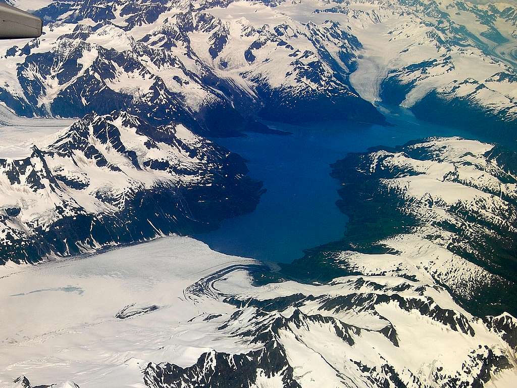 Aerial Image of Harriman Fjord-Chugach Range, AK..