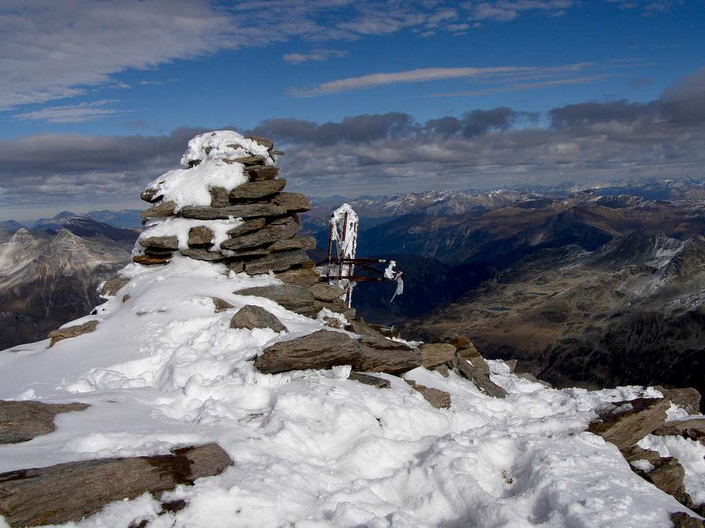the snowy summit
