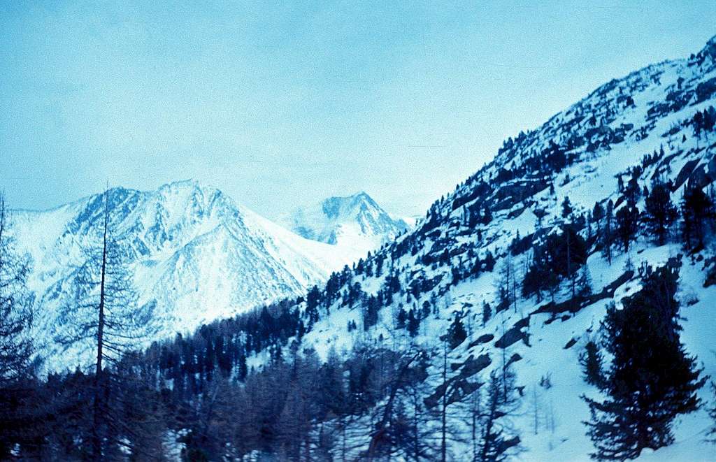 West aspect of Belukha (4506 m)