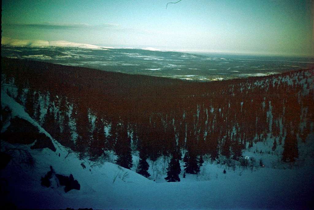 Iolga Tundra as seen from Kamennaya Tundra slopes, Kola Peninsula