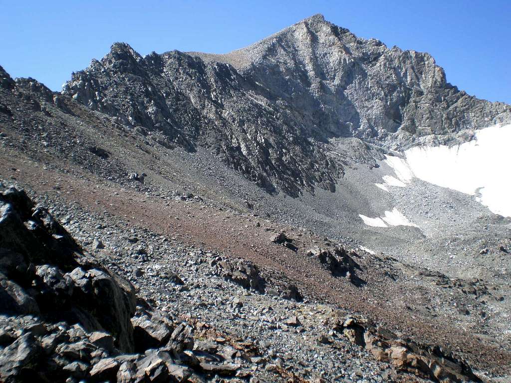 Rodgers Peak north face from near lake 11746