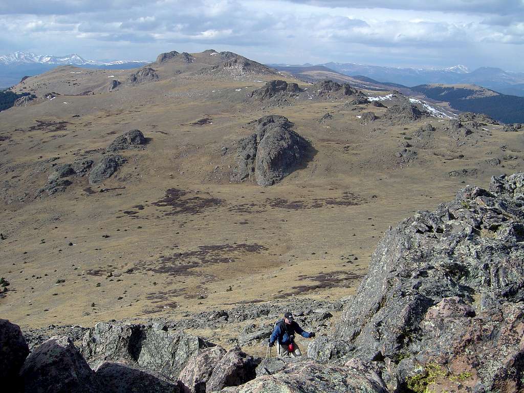 The view northwest from Peak Z