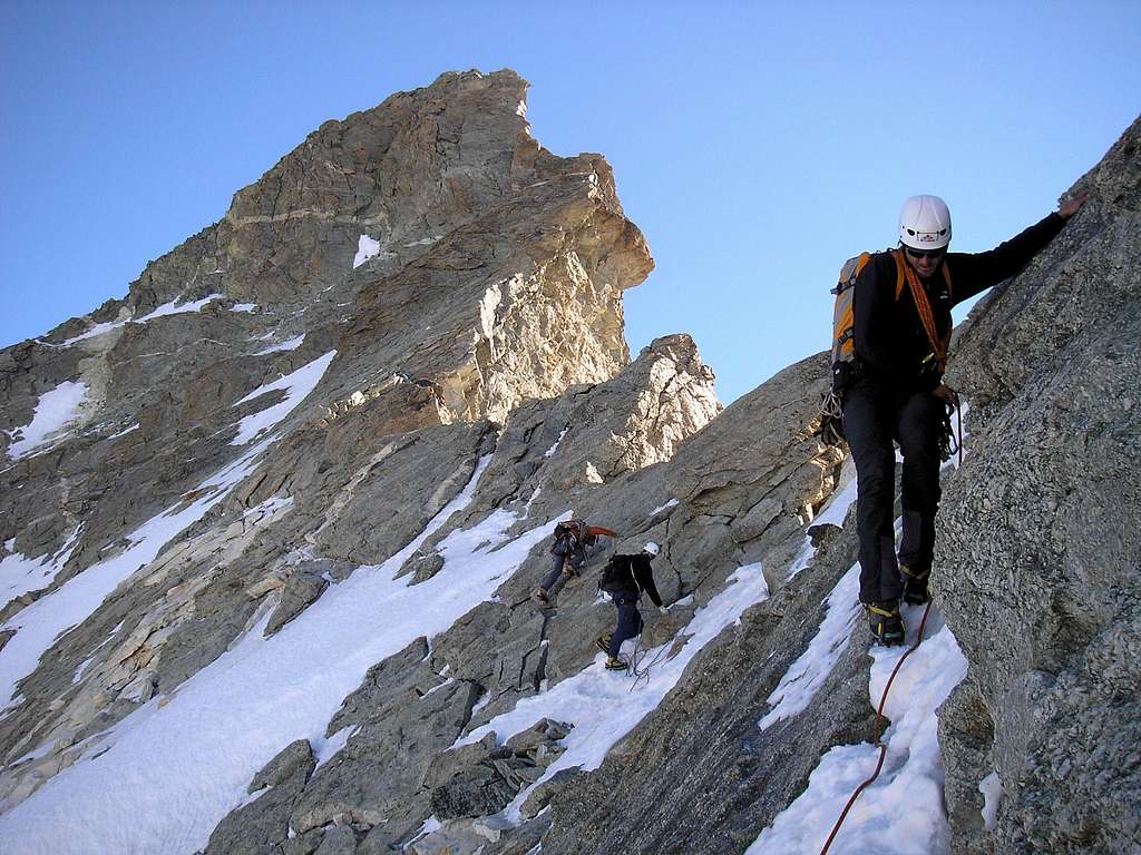 Obergabelhorn 4063m - Arben ridge