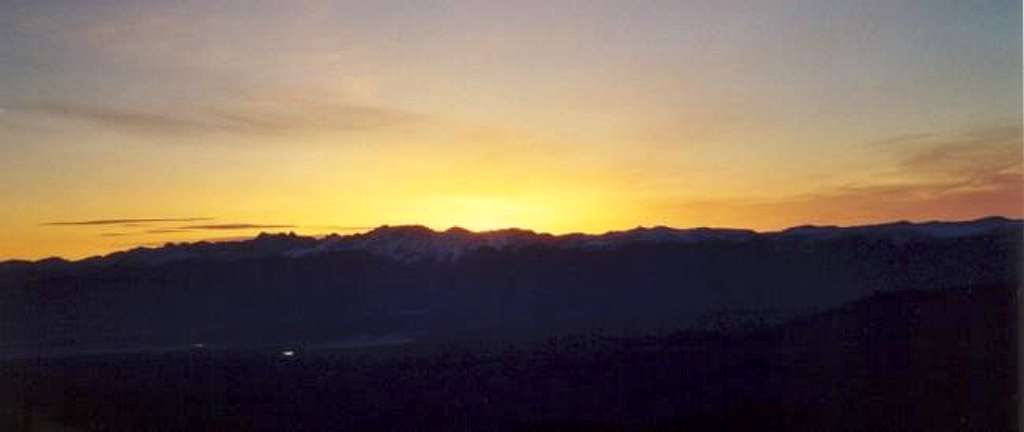 The Indian Peaks at sunrise...