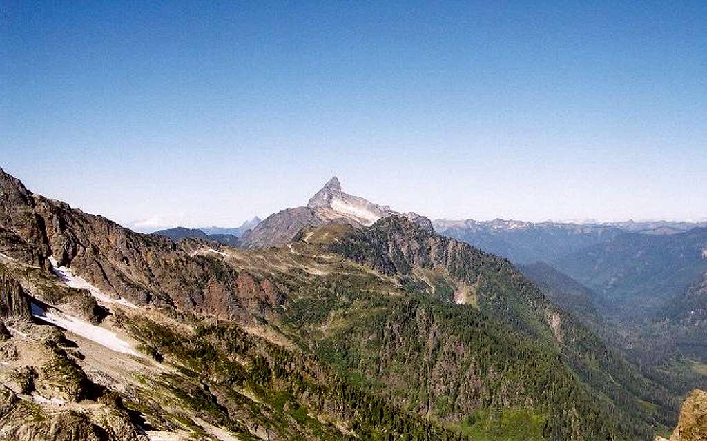 Sloan Peak is at center in...